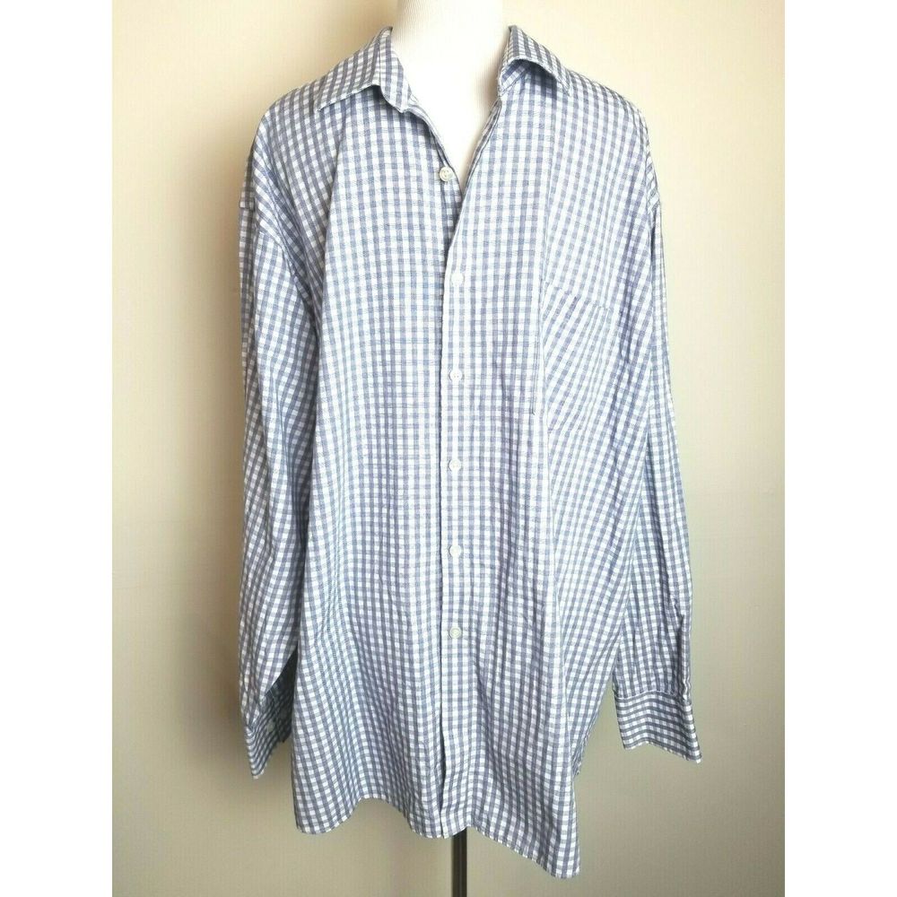 Michael Kors Big Fit ButtonDown Shirt 18 1/2 blue